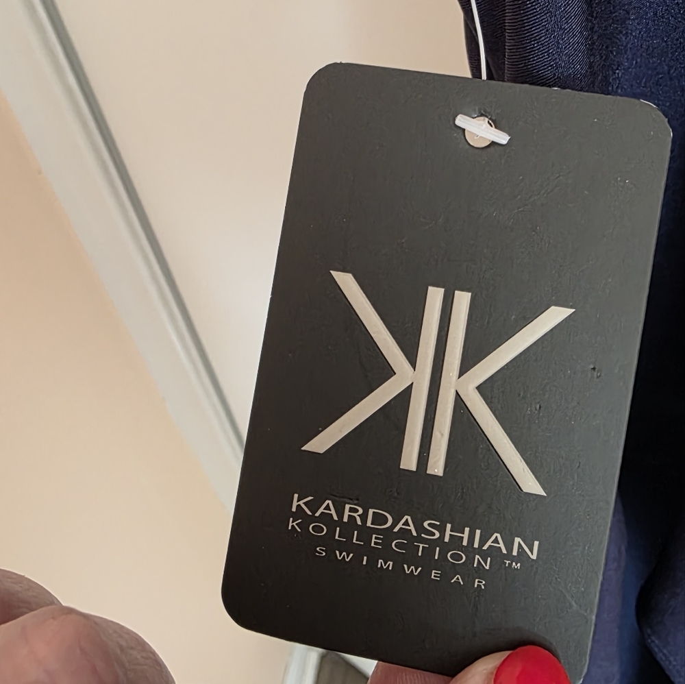 Kardashian Kollection Navy One Piece Swimsuit - Picture 4 of 10